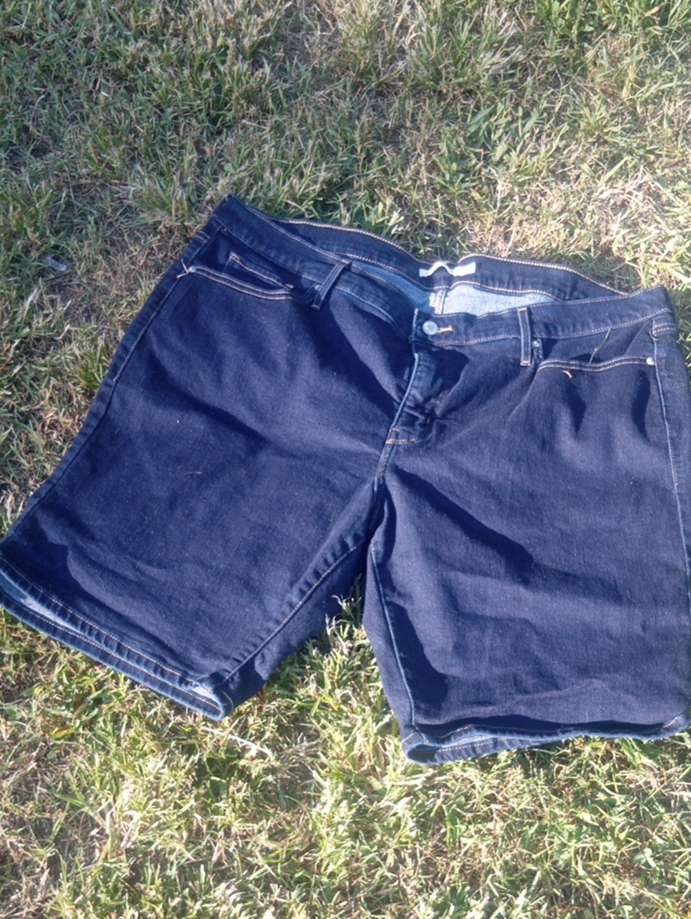 Women's Levi Strauss Dark Denim Bermuda Shorts